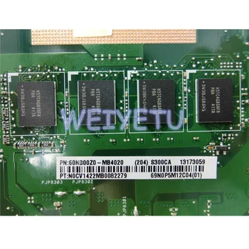 S300CA Cu i5 3337 PROCESOR Placa de baza Pentru ASUS S300C Laptop placa de baza 60NB00Z0-MB4020 4GB RAM REV 2.0 HM76 Testat de Lucru