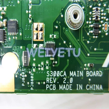 S300CA Cu i5 3337 PROCESOR Placa de baza Pentru ASUS S300C Laptop placa de baza 60NB00Z0-MB4020 4GB RAM REV 2.0 HM76 Testat de Lucru