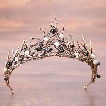 Haimeikang Trendy Flacără Coroana Diademe Regina Vintage cristal Coroane Mireasa Stras Accesorii de Par Mireasa Benzi