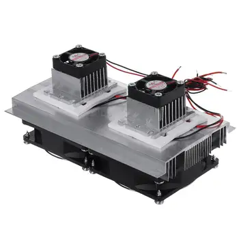 1buc Termoelectric Peltier Refrigerare DC12V Cooler Semiconductoare Aer Conditionat Dual Ventilator de Răcire Sistem de Accesorii DIY Kit