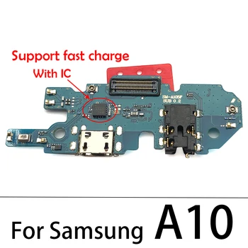 5PCS Port Micro USB pentru Încărcare Conector Dock Port Cu Microfon Microfon cu Cablu Flex Piese de schimb Pentru Samsung Galaxy A10 A105F