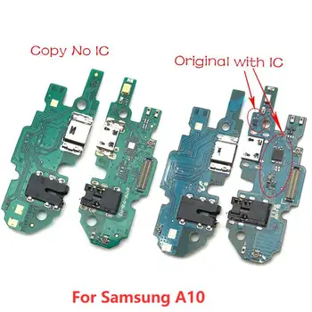 5PCS Port Micro USB pentru Încărcare Conector Dock Port Cu Microfon Microfon cu Cablu Flex Piese de schimb Pentru Samsung Galaxy A10 A105F