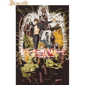 Noi Death Note Poster Pânză de Mătase Poster Acasă Decorare Arta Material Poster de Imprimare 30X45cm,40X60cm.50X75cm,60X90cm