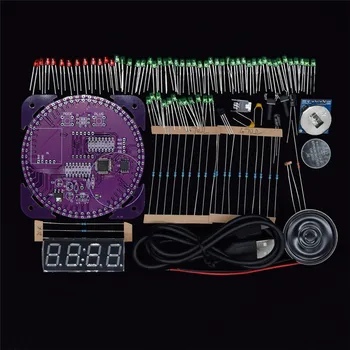 A patra Generație de BRICOLAJ EC1838B DS1302 Lumină de Control de Rotație a CONDUS Ceas Electronic Kit Rotative Electronice Cronometre