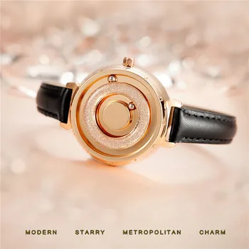 EUTOUR Magnetic Ceasuri Femei Ceas de Aur de Lux Doamnelor Cuarț Ceas din Oțel Inoxidabil Brățară Ceas de mână de sex Feminin reloj mujer 2019