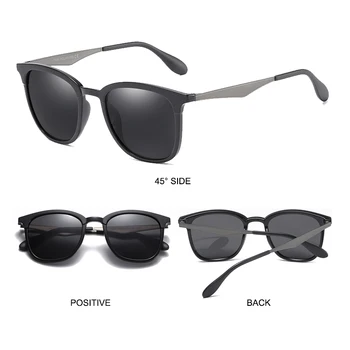SIMPRECT TR90 Metal Polarizat ochelari de Soare Barbati 2021 Retro ochelari de Soare Patrati de Epocă Ochelari de Soare Pentru Barbati Anti-Orbire permis Oculos