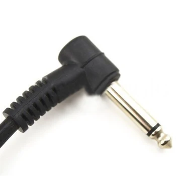 6 x Chitara Electrica Cabluri de 6 inch 1/4 Unghi Drept Efect Pedala Patch Cord Negru