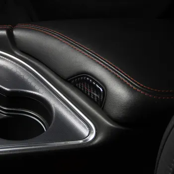 Pentru Dodge Challenger-2020 Fibra de Carbon Auto Cotiera Cutie Comutator de Acoperire Tapiterie Auto Styling