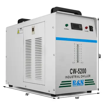 CW-5200DG Industriale Răcitor de Apă pentru Single-130/150W CO2 Laser Tub