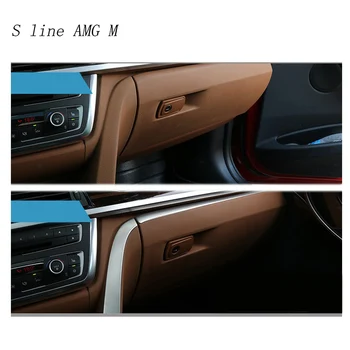 Auto styling interior Copilot torpedou se ocupe de decorarea capac tapiterie Auto din oțel inoxidabil Autocolante Pentru BMW seria 3 F30 F34 LHD