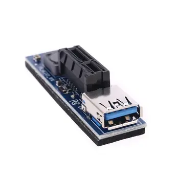 PCI-E Mini PCIE Riser PCI-E X1 Extensie Port SATA Adaptor de Card de Expansiune Conector de Alimentare cu 30cm USB Extender Extensie
