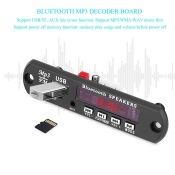 Onever Wireless Bluetooth Transmițător FM Car Kit Player 12V MP3 WMA Decoder Bord Modul Audio USB, TF, Bluetooth Radio Difuzoare
