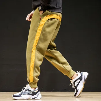 Partea cu Dungi pantaloni de Trening Barbati 2021 Brand Nou Jogger Pants Mens de Moda Streetwear Hip Hop Pantaloni sex Masculin Vrac se Potrivi Harem Pant M-XXL