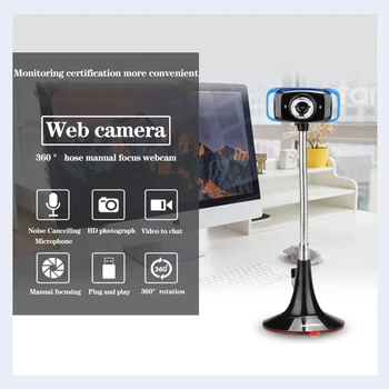 Aoni HD USB Webcam Senzor CMOS Web, Calculator, aparat de Fotografiat Built-in Microfon Digital web cam pentru Desktop PC, Laptop pentru apeluri Video