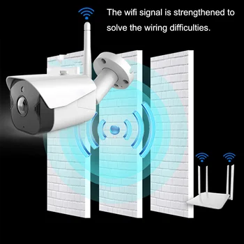 LDYE Sistem de Camera de Securitate CCTV Wifi 2MP Viziune de Noapte Două căi Audio în aer liber rezistent la apa de Monitorizare aparat de Fotografiat Sistem de Securitate Kit