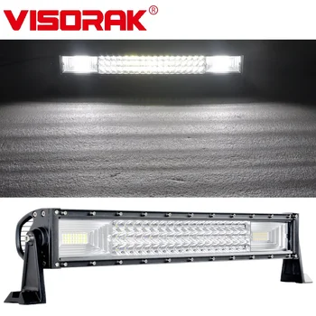 VISORAK Direct LED Light Bar 22 34 42 50 Inch Tri-rând 12V 24V Auto LED Bar Pentru Camioane Jeep Masina Tractoare Offroad 4WD SUV 4x4