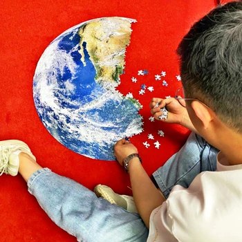 1000 De Bucăți De Hârtie Pentru Copii Puzzle Jucării De Învățare Joc Intelectual Luna Marte Pământ Adulți Cadouri Pentru Copii De Educație Timpurie Jucarii