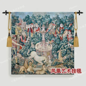Frumoasă tapiserie de pe perete 136*140cm moda acasă decor textil Bumbac țesute tesatura moale serie-de vânătoare H124