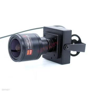 SMTKEY Culoare HD 700TVL Lentila cutie de Metal Mini Camera Video de Securitate CCTV aparat de Fotografiat sau de 1000TVL 2.8-12mm Zoom Manual Lentilă aparat de fotografiat