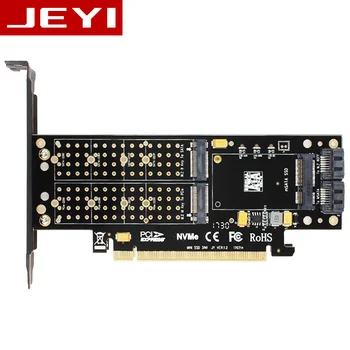 JEYI SK16 M. 2 NVMe SSD de unitati solid state SĂ PCI-E3.0 X4 Adaptor M&B Cheie mSATA Add pe Suport 3 in 1 Dual 12v,+3.3 v