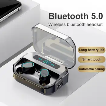 M8 TWS Bluetooth Căști fără Fir, Căști 2200mAh Încărcare Cutie Sport rezistent la apa display Digital Căști Căști Cu Microfon