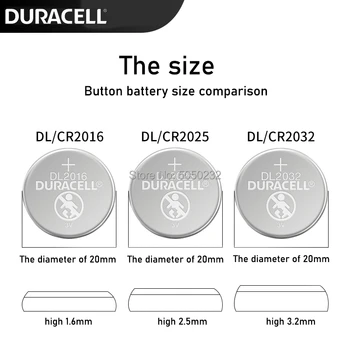 50PCS Original pentru DURACELL CR2016 Buton Baterie 3V Litiu, Baterii de Ceas de Jucărie Calculator Calculator de Control DLCR 2016