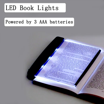 Creative Placă Plană LED Lumină de Carte de Călătorie Portabil Dormitor Lectură Lumina de Noapte Led-uri Lampa de Birou în Ochi pentru Casa Dormitor