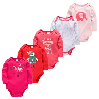 Honeyzone Copilul Nou-Născut Tripleți De Fata Baiat Cu Maneci Lungi Haine De Haine Pentru Copii Body Pentru Nou-Născuți Din Tricot De Bumbac Pijamas