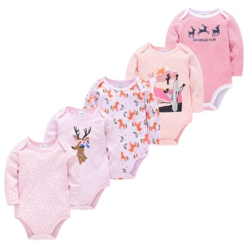 Honeyzone Copilul Nou-Născut Tripleți De Fata Baiat Cu Maneci Lungi Haine De Haine Pentru Copii Body Pentru Nou-Născuți Din Tricot De Bumbac Pijamas