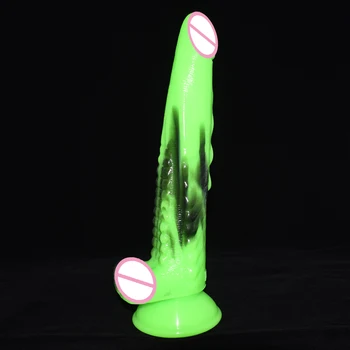 Lung ascuțit animal vibrator de 10 inch din silicon jucarii anale convex butt plug dragon penisul fetish sex erotic jucarii pentru anus masaj