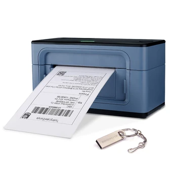 ISSYZONEPOS Termică Shipping Label Printer 4 Inch de Hârtie Stiker de coduri de Bare de Imprimare 4×6 Eticheta pentru Depozit Express Adjustabble Dimensiune