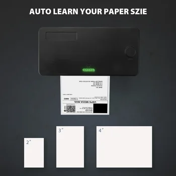 ISSYZONEPOS Termică Shipping Label Printer 4 Inch de Hârtie Stiker de coduri de Bare de Imprimare 4×6 Eticheta pentru Depozit Express Adjustabble Dimensiune