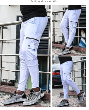 2020 Moda Barbati Casual Funduri Pantaloni Toamna și Iarna stil stradă pantaloni de Trening de Bumbac Colorate Pantaloni de Mens Moale Pantaloni Harem