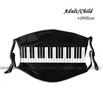 Pian Muzica Instrument De Tastatură Jazz Chei Muzicale Reutilizabile Masca De Fata, Reglabile Lavabil Înlocuibile De Moda Fase Măști De Pian