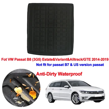 Masina Portbagajul din Spate Mat Marfă Tava de Boot Liner Covor Protector Podea Pentru VW Passat B8 (3G5) Estate & Variant & Alltrack/GTE-2019