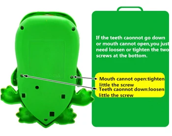 Creative interacțiunea Părinte copil jucărie verde Musca degetul aligator extras un dinte clasic joc de copil glumă jucărie