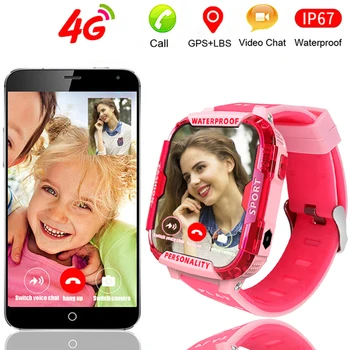 LIGE 4G Copii Ceas Inteligent de Poziționare GPS Tracker Conexiune wifi Apel Video SOS un buton de ajutor pentru copii Ceas Inteligent Baiat fata