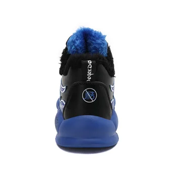 Toamna Iarna Din Bumbac Pentru Copii Pantofi Confortabil, Plus Catifea Baieti Sport Pantofi Casual În Aer Liber Țină De Cald Blana Fete Adidași De Tenis