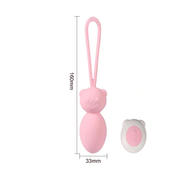 Urs drăguț USB Telecomanda Waterproof Vagin Vibrator Bilele Adult Jucarii Sexuale Vibratoare Ou Secret Glont Vibrator pentru Femeie Fata