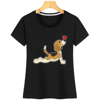 Topuri Tricou Femei Beagle Amuzant Epocă De Imprimare Tricou