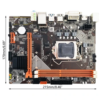 B75-M2 Socket LGA1155 M-ATX Placa de baza Suport placă Grafică Integrată VGA HDMI DVI HDD SATA3 M. 2 NVME SSD DDR3 1600