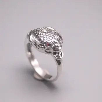 Autentic/Original Argint 925 Sterling Silver Ring pentru Nunti Inel pentru Femei, Omul Broasca Inel