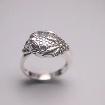 Autentic/Original Argint 925 Sterling Silver Ring pentru Nunti Inel pentru Femei, Omul Broasca Inel