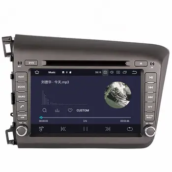 4+64 Android 9.0 Stereo Auto Smart Multimedia DVD Player GPS pentru Honda CIVIC 2012+ Harta Audio-Video radio casetofon unitatea de cap