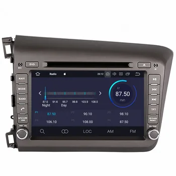 4+64 Android 9.0 Stereo Auto Smart Multimedia DVD Player GPS pentru Honda CIVIC 2012+ Harta Audio-Video radio casetofon unitatea de cap