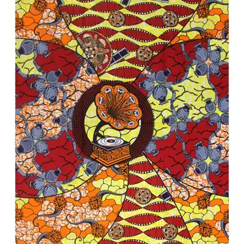 De înaltă calitate din Africa de ceară printuri tesatura Batic imprimat pânză ceara printuri de moda ceara tesatura bumbac 6 metri Indian H16121507