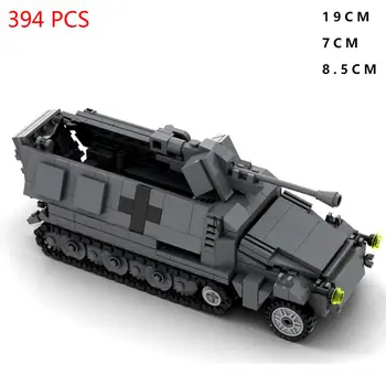 Fierbinte lepining militare WW2 technic Germania 251 transportor de Trupe vehiculele armatei arme de război Blocuri model cărămizi jucării pentru cadou