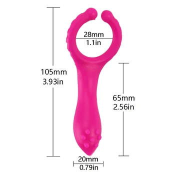 1 x Vibrator Clip Nou Silicon G spot Stimula Vibratoare Penis artificial Biberon Clip se Masturbeaza cu vibrator Adulti Jucarii Sexuale