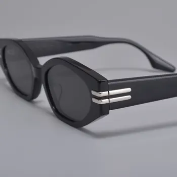 2021 Noua Moda femei bărbați ochelari de Soare BLÂND CHOST Acetat Hexagonale de Polarizare lentile UV400 ochelari de Soare pentru femei barbati