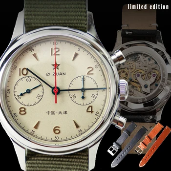 1963 Pilot Chronograph ST1901 Mișcare Ceasuri Mens 2020 Safir Mecanice rezistent la apa 40mm Încheietura Ceasuri Pentru Barbati montre homme